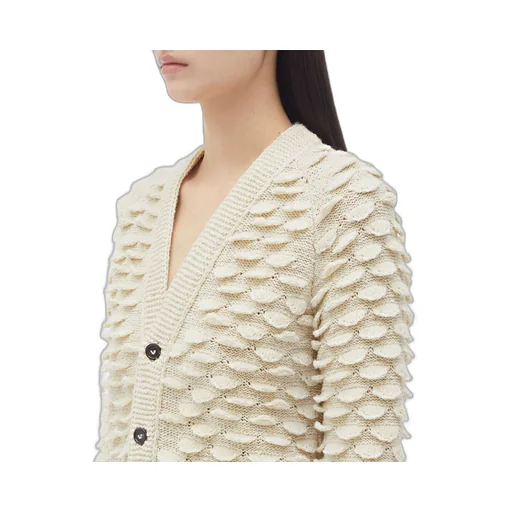 Fish Scale Wool Cardigan