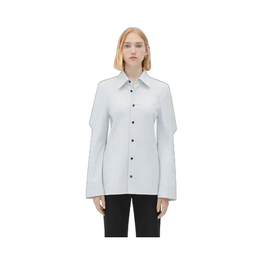 Cotton Shirt With Storm Flap