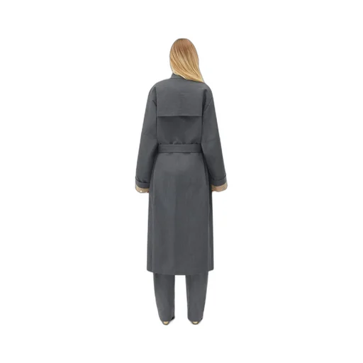 Bonded Wool And Cotton Parka