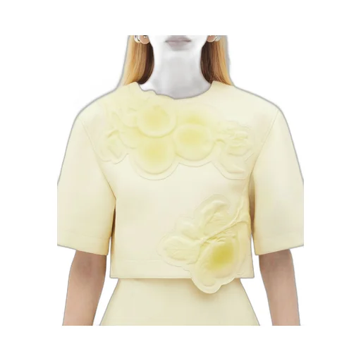 Leather Top With Embossed Fruit