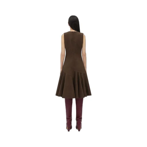 Wool Flannel Midi Dress