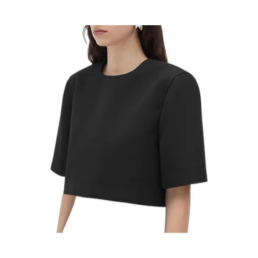 Compact Wool Cropped Top