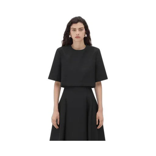 Compact Wool Cropped Top