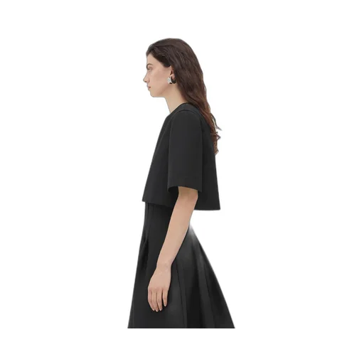 Compact Wool Cropped Top