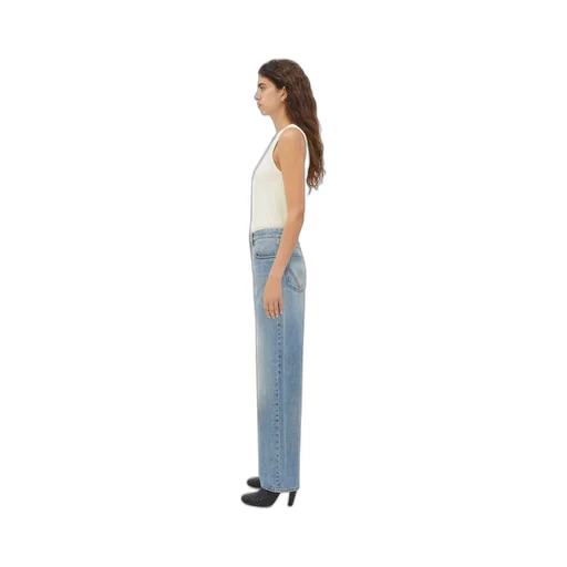 Vintage Medium Indigo Turned Up Denim