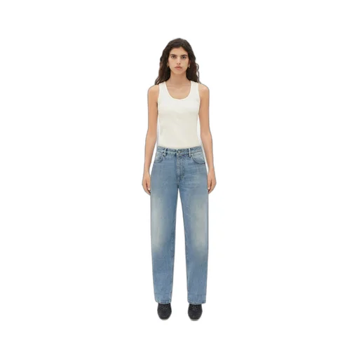 Vintage Medium Indigo Turned Up Denim