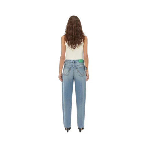 Vintage Medium Indigo Turned Up Denim