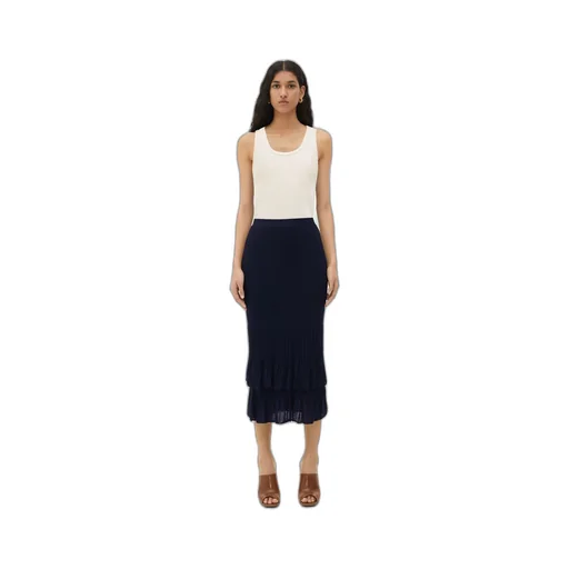 Light Wool 2 In 1 Midi Skirt