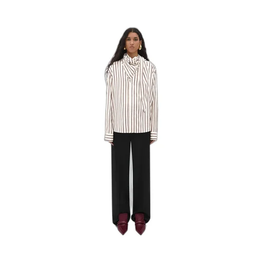Silk Bicolor Striped Shirt