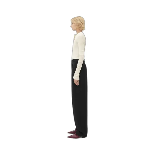 Light Wool Wide Leg Pants