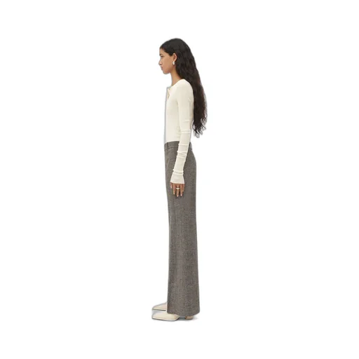 Viscose And Silk Flared Pants