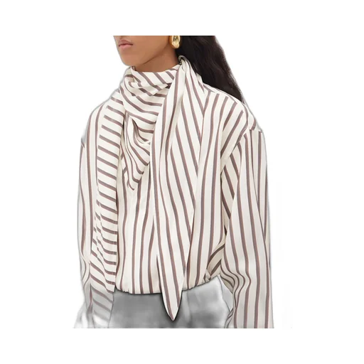 Silk Bicolor Striped Shirt