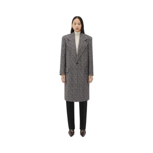 Textured Wool Blend Coat