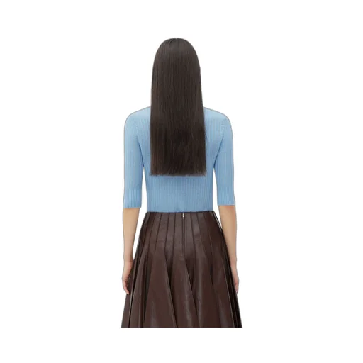 Light Wool Short-Sleeved Sweater
