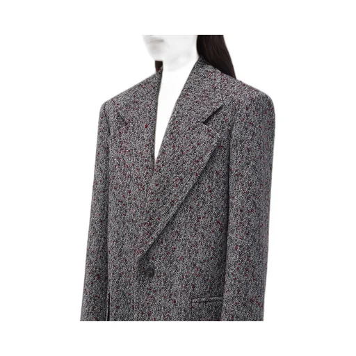 Textured Wool Blend Coat