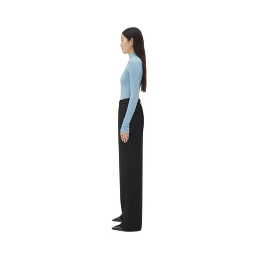 Light Wool Wide Leg Pants