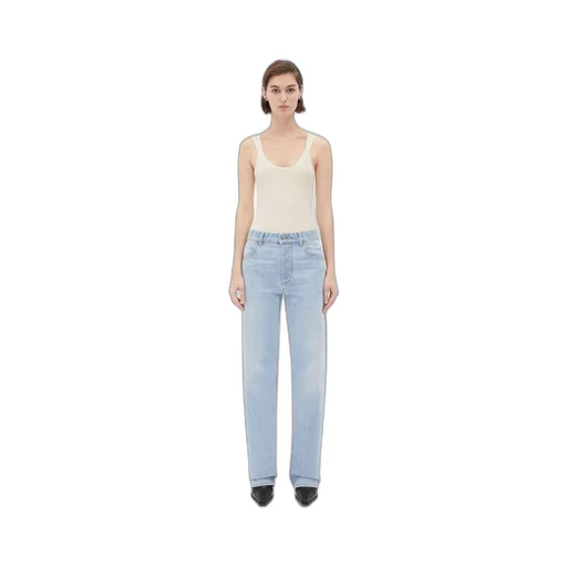 Light-Bleached Boyfriend Denim