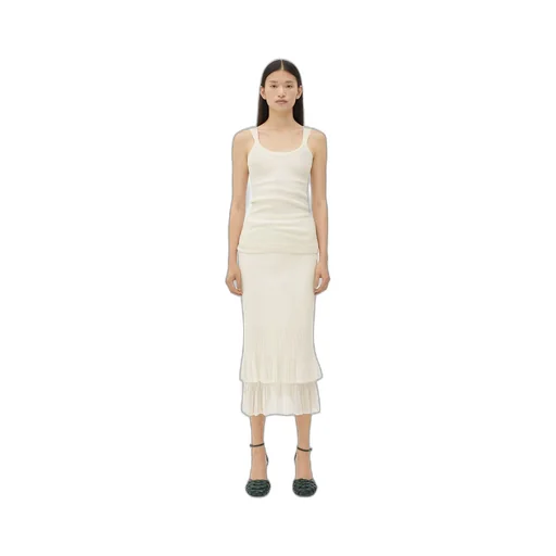 Two-In-One Light Cotton Midi Skirt