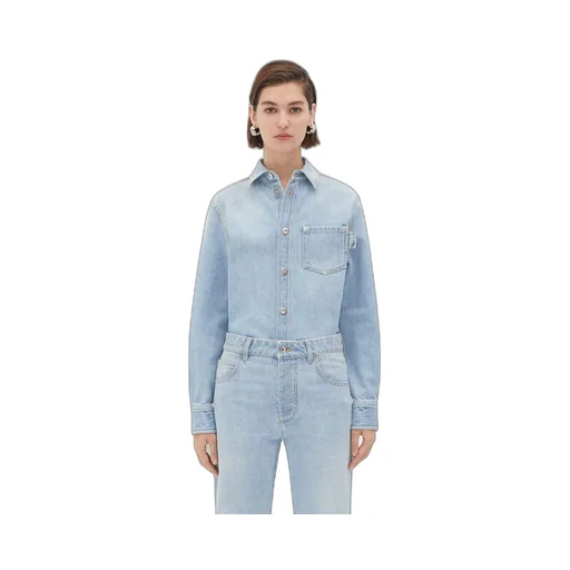 Light-Bleached Denim Shirt