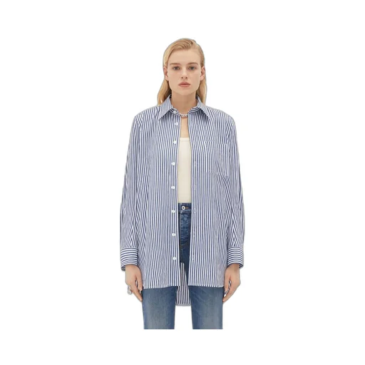 Curved Shape Oversized Cotton Linen Shirt