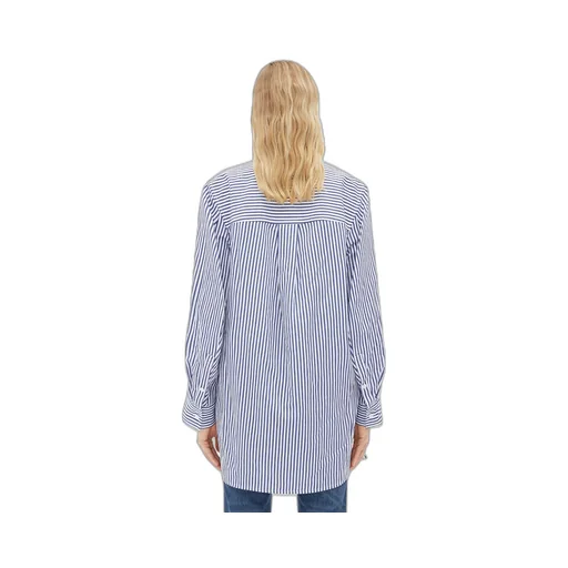 Curved Shape Oversized Cotton Linen Shirt