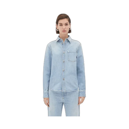 Light-Bleached Denim Shirt