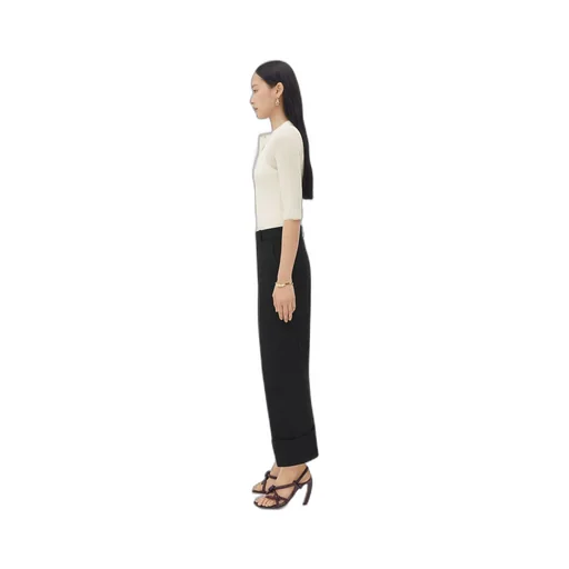 Lapeled Ottoman Light Cotton Pants
