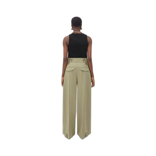 Wide Leg Cotton Pants