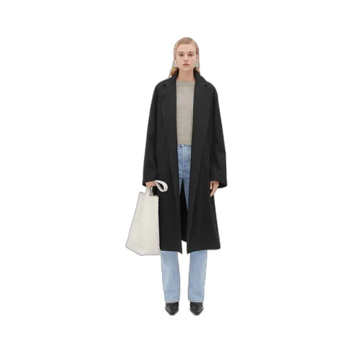 Oversized Fit Cotton Twill Coat