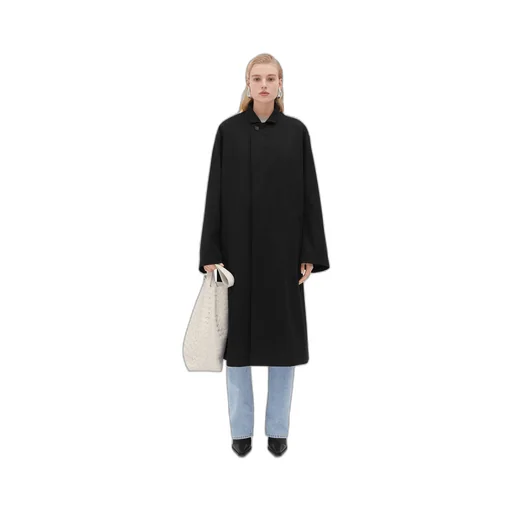 Oversized Fit Cotton Twill Coat