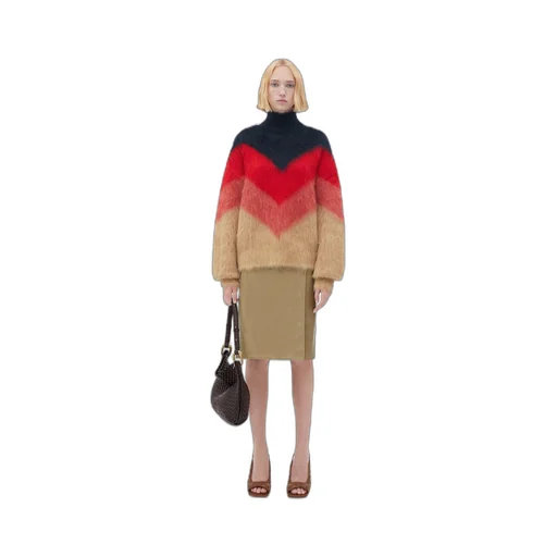 Wool Mohair Chevron Jumper