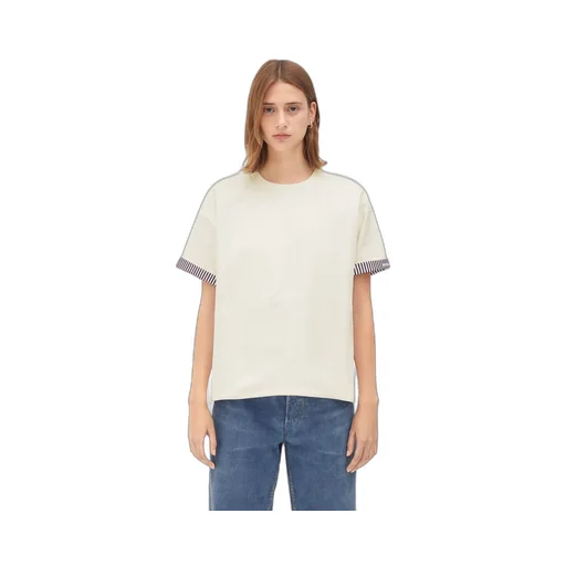 Double Layer Striped Cotton T/Shirt