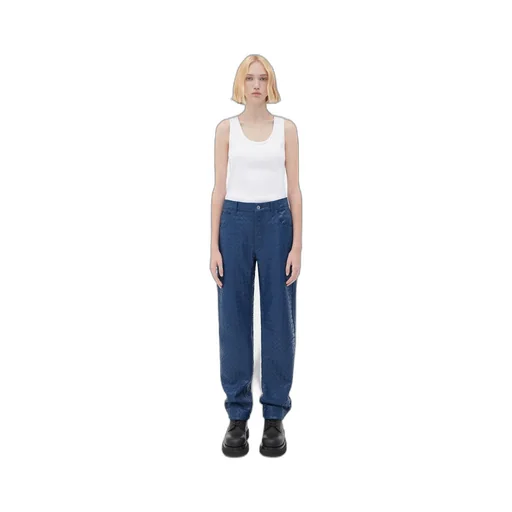 Intrecciato Leather Pants