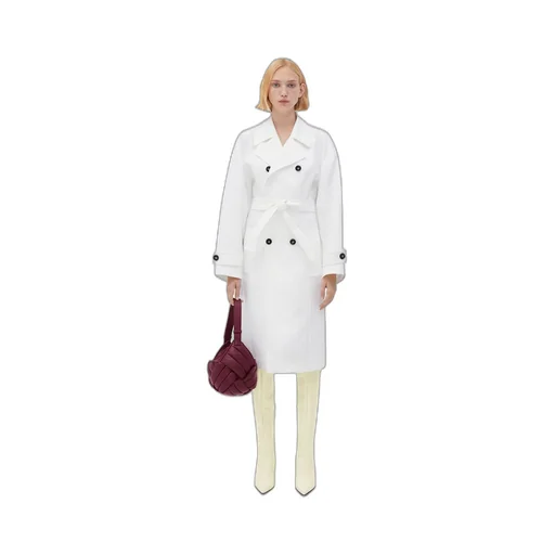 Cotton Canvas Trench Coat