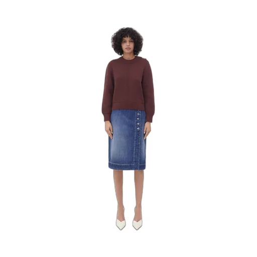 Wool Jumper With Metal Knot Buttons