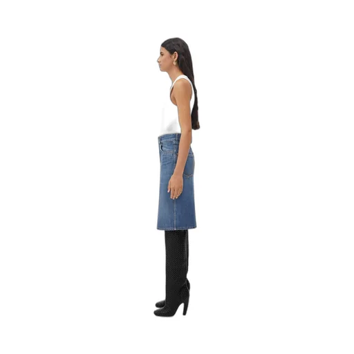 Medium Washed Denim Skirt