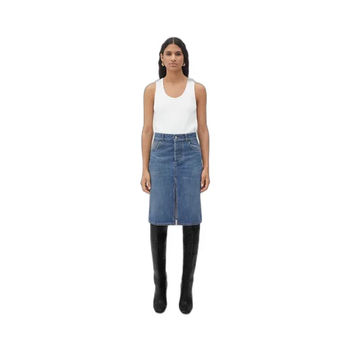 Medium Washed Denim Skirt