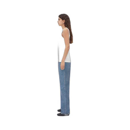 Stretch Rib Cotton Tank Top