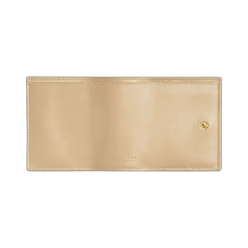 Intrecciato Tiny Tri-Fold Zip Wallet