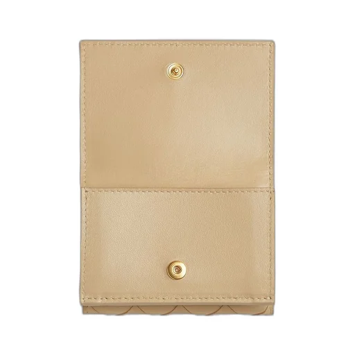 Intrecciato Tiny Tri-Fold Zip Wallet