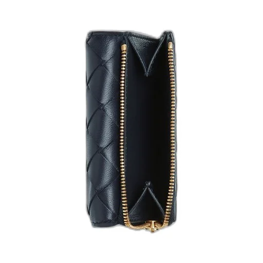 Small Intrecciato Tri-Fold Zip Wallet