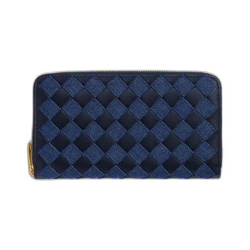 Intrecciato Zip Around Wallet