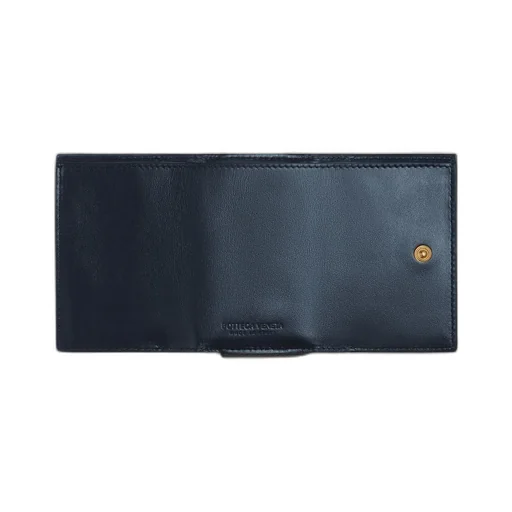 Small Intrecciato Tri-Fold Zip Wallet