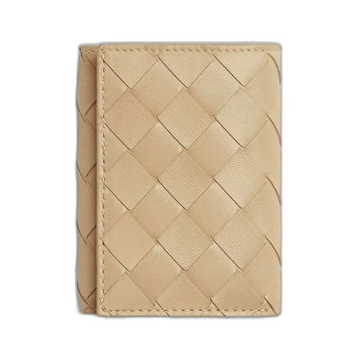 Small Intrecciato Tri-Fold Zip Wallet