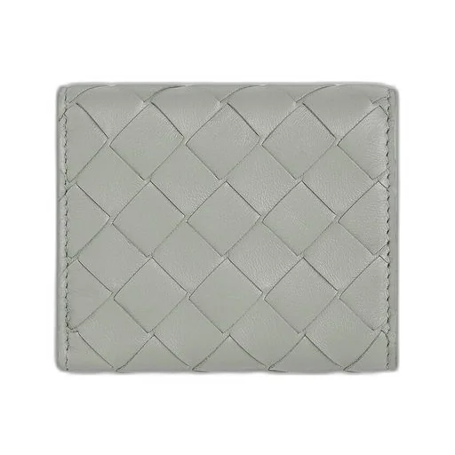 Intrecciato Tri-Fold Zip Wallet