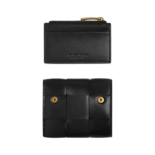 Cassette Tri-Fold Wallet With Detachable Card Case