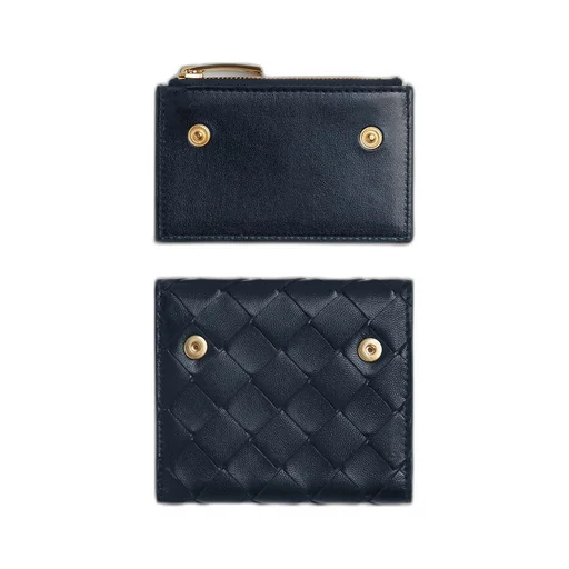 Tri-Fold Zip Wallet With Detachable Card Case