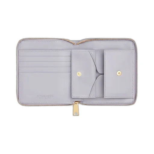 Small Cassette Compact Zip Around Wallet