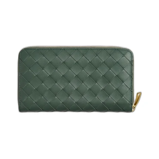 Intrecciato Zip Around Wallet