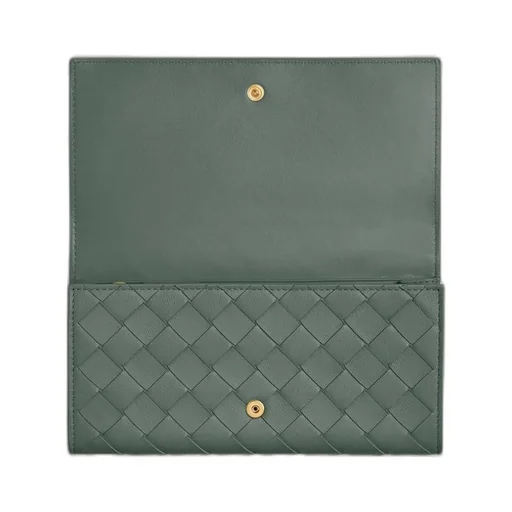 Intrecciato Large Flap Wallet